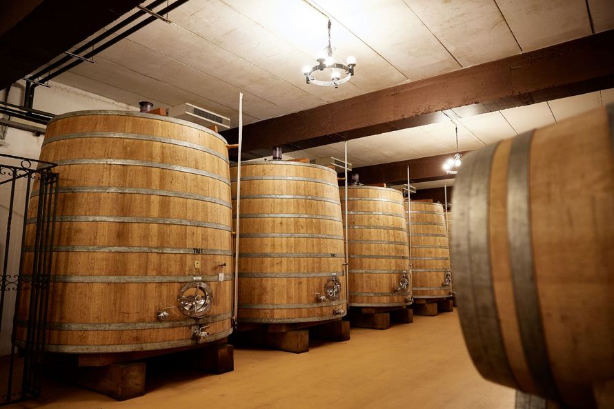 Barricas en Bodegas Fariña