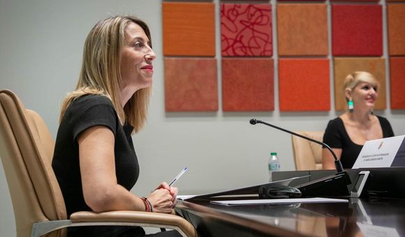 La presidenta de Extremadura, María Guardiola