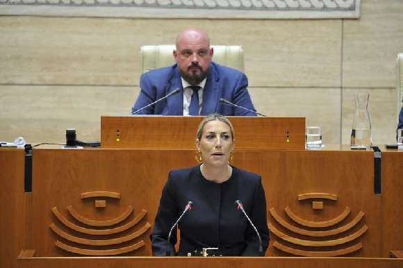 La candidata del PP a la Presidencia de la Junta, María Guardiola
