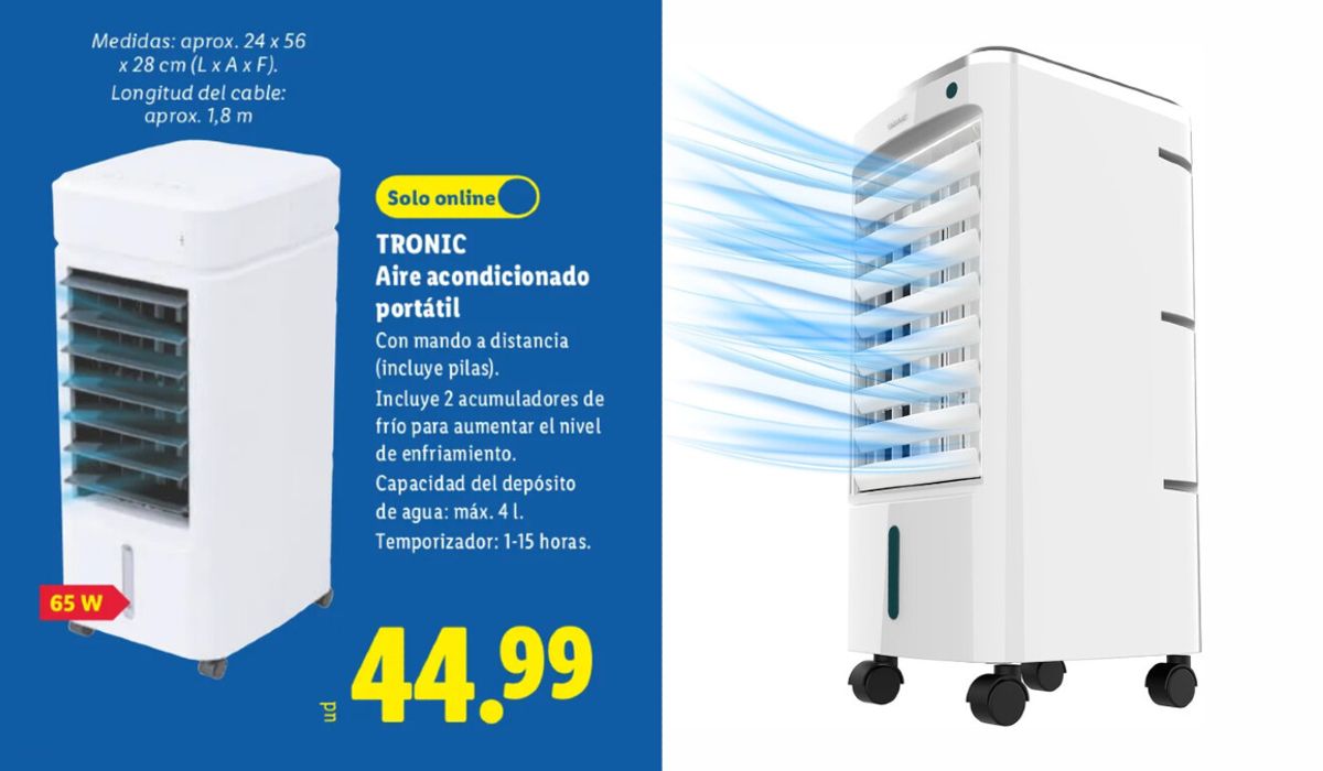 Lidl agota el ventilador Tronic por menos de 45 euros: causa furor en España este verano
