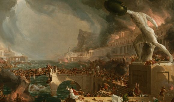 La destrucción del Imperio romano, por Thomas Cole