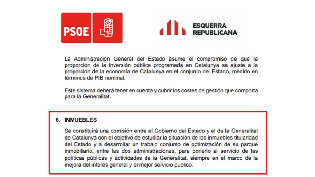 El acuerdo del PSOE con ERC abre la puerta a entregar la Jefatura de ...